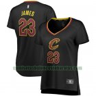 Camiseta LeBron James 23 Cleveland Cavaliers statement edition Negro Mujer