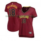 Camiseta Matthew Dellavedova 18 Cleveland Cavaliers icon edition Rojo Mujer