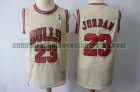 Camiseta Michael Jordan 23 Chicago Bulls Baloncesto Beige Hombre