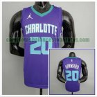 Camiseta NBA Hornets Hayward 20 Charlotte Hornets NBA Púrpura Hombre