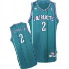 Camiseta NBA Larry Johnson 2 Retro Charlotte Hornets Azul