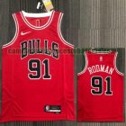 Camiseta NBA RODMAN 91 Chicago Bulls 21-22 75 aniversario rojo Hombre