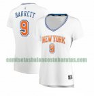 Camiseta RJ Barrett 9 New York Knicks statement edition Blanco Mujer