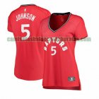 Camiseta Stanley Johnson 5 Toronto Raptors icon edition Rojo Mujer