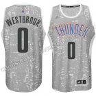 equipacion russell westbrook #0 oklahoma city thunder luces gris