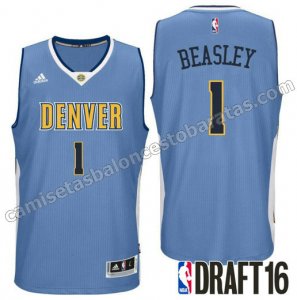 camiseta malik beasley 1 denver nuggets draft 2016 azul