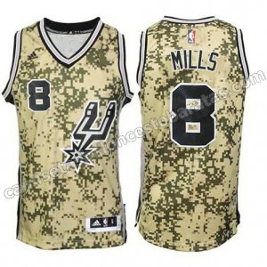 camisetas baloncesto patty mills #8 san antonio spurs camo