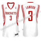 camisetas ty lawson #3 houston rockets 2014-2015 blanca