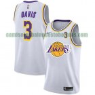 Camiseta Anthony Davis 3 Los Angeles Lakers 2021 City Edition Blanco Hombre
