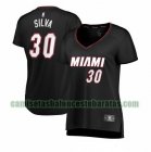 Camiseta Chris Silva 30 Miami Heat icon edition Negro Mujer