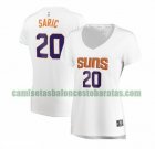 Camiseta Dario Saric 20 Phoenix Suns association edition Blanco Mujer