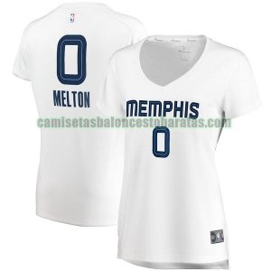 Camiseta De'Anthony Melton 0 Memphis Grizzlies association edition Blanco Mujer