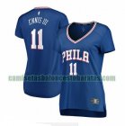 Camiseta James Ennis 11 Philadelphia 76ers icon edition Azul Mujer