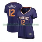 Camiseta Jared Harper 12 Phoenix Suns icon edition Púrpura Mujer