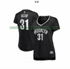 Camiseta Jarrett Allen 31 Brooklyn Nets icon edition Negro Mujer
