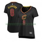 Camiseta Jordan Clarkson 8 Cleveland Cavaliers statement edition Negro Mujer