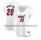 Camiseta Justise Winslow 20 Miami Heat association edition Blanco Mujer