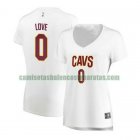 Camiseta Kevin Love 0 Cleveland Cavaliers association edition Blanco Mujer
