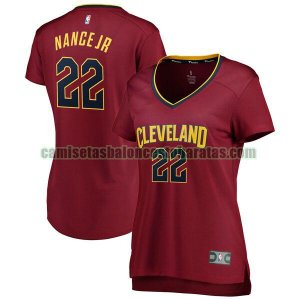 Camiseta Larry Nance Jr. 22 Cleveland Cavaliers statement edition Negro Mujer