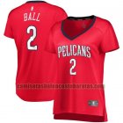 Camiseta Lonzo Ball 2 New Orleans Pelicans statement edition Rojo Mujer