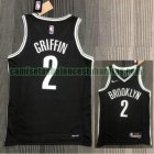 Camiseta NBA GRIFFIN 2 Brooklyn Nets 21-22 75 aniversario Negro Hombre