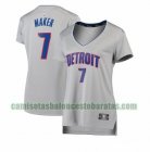 Camiseta Thon Maker 7 Detroit Pistons statement edition Gris Mujer