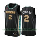 Camiseta Xavier Tillman 2 Memphis Grizzlies 2020-21 City Edition Negro Hombre