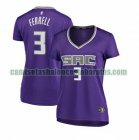 Camiseta Yogi Ferrell 3 Sacramento Kings icon edition Púrpura Mujer
