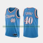 Camiseta ZUBAC 40 Los Angeles Clippers 2022 75 aniversario edición de la ciudad Azul Hombre