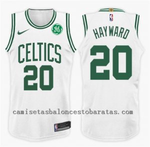 camiseta NBA gordon hayward 20 2017-18 boston celtics blanco