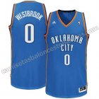 camisetas baloncesto ninos oklahoma city thunder russell westbrook #0 azul
