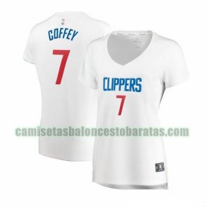 Camiseta Amir Coffey 7 Los Angeles Clippers association edition Blanco Mujer