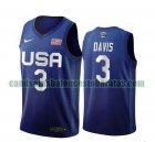 Camiseta Anthony Davis 3 USA 2020 USA Olimpicos 2020 azul Hombre