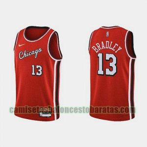 Camiseta BRADLEY 13 Chicago Bulls 2022 75 aniversario edición de la ciudad rojo Hombre