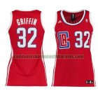 Camiseta Blake Griffin 32 Los Angeles Clippers Réplica Rojo Mujer