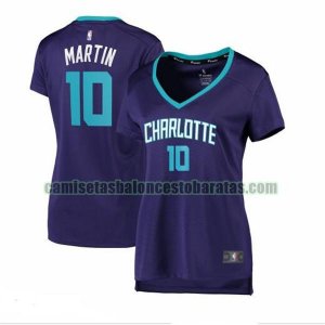 Camiseta Caleb Martin 10 Charlotte Hornets statement edition Púrpura Mujer