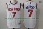 Camiseta Carmelo Anthony 7 New York Knicks Baloncesto blanco Hombre