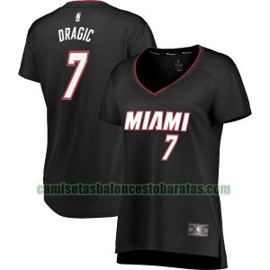 Camiseta Goran Dragic 7 Miami Heat icon edition Negro Mujer