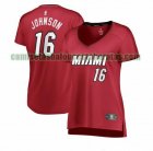 Camiseta James Johnson 16 Miami Heat statement edition Rojo Mujer