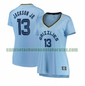 Camiseta Jaren Jackson Jr. 13 Memphis Grizzlies statement edition Azul Mujer