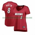 Camiseta Jeremiah Martin 8 Miami Heat statement edition Rojo Mujer