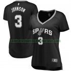 Camiseta Keldon Johnson 3 San Antonio Spurs icon edition Negro Mujer