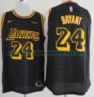 Camiseta Kobe Bryant 24 Los Angeles Lakers Baloncesto Barato Negro Hombre