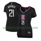 Camiseta Patrick Beverley 21 Los Angeles Clippers statement edition Negro Mujer
