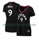 Camiseta Serge Ibaka 9 Toronto Raptors statement edition Negro Mujer