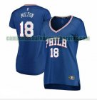 Camiseta Shake Milton 18 Philadelphia 76ers icon edition Azul Mujer