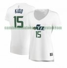 Camiseta Stanton Kidd 15 Utah Jazz association edition Blanco Mujer