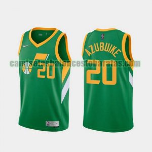 Camiseta Udoka Azubuike 20 Utah Jazz 2020-21 Earned Edition verde Hombre