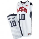 Camisetas Kobe Bryant 10 Nba Usa 2012 Blanca