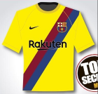 camiseta FC Barcelona segunda equipacion 2020 tailandia